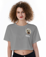 Load image into Gallery viewer, Women's Custom Dog Photo Crop Top