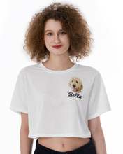 Load image into Gallery viewer, Women's Custom Dog Photo Crop Top