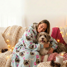 Load image into Gallery viewer, Custom Dog Oversized Hoodie Blanket | Personalised Dog Photo Hoodie Blanket