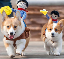 Load image into Gallery viewer, Cowboy Rider Halloween Dog Costume