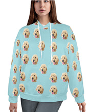 Load image into Gallery viewer, Dog Photo Personalised Hoodie Womens