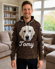 Load image into Gallery viewer, Personalised Pet Photo Hoodie – Stars