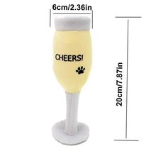 Load image into Gallery viewer, Champagne Plush Dog Toys