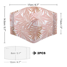 Load image into Gallery viewer, "Flowers" Custom Black Straps Adjustable Face Cover with Filters Non-medical