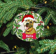 Load image into Gallery viewer, Your Dog Personalised Porcelain Christmas Ornament