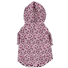 Load image into Gallery viewer, Pink Cheetah Print Dog Hoodie