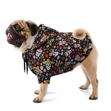 Load image into Gallery viewer, Day of the dead Dog Hoodie