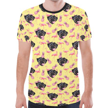 Load image into Gallery viewer, Mens Dog Photo T-Shirt - Flamingo Power