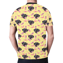 Load image into Gallery viewer, Mens Dog Photo T-Shirt - Flamingo Power