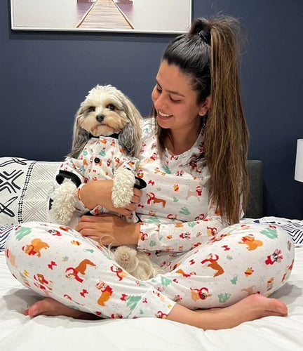 Matching Dog and Owner Christmas Pyjamas