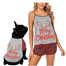 Load image into Gallery viewer, Ladies Matching Dog and Owner Pyjamas Short - Merry Christmas!