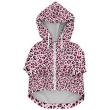 Load image into Gallery viewer, Pink Cheetah Print Dog Hoodie