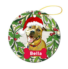 Load image into Gallery viewer, Your Dog Personalised Porcelain Christmas Ornament