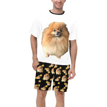 Load image into Gallery viewer, Men’s Personalised Dog Photo Short Pyjama Set