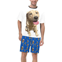 Load image into Gallery viewer, Men’s Personalised Dog Photo Short Pyjama Set