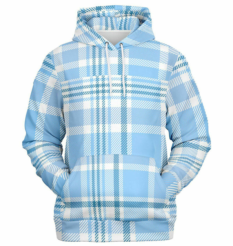 Matching Dog and Owner Hoodies - Blue Plaid