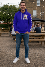 Load image into Gallery viewer, Personalised Pet Photo Hoodie with Paw Prints &amp; Bones

