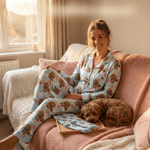 Load image into Gallery viewer, Personalised Dog Photo Pyjamas for Women | Long Sleeve Shirt and Pants Set
