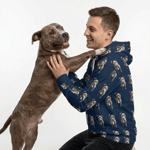 Load image into Gallery viewer, Dog Photo Personalised Hoodie Mens
