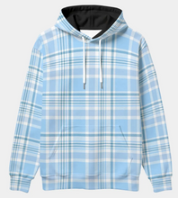 Load image into Gallery viewer, Matching Dog and Owner Hoodies: Blue Plaid
