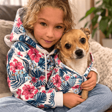 Load image into Gallery viewer, Matching Dog and Owner Hoodies: Hawaiian Paradise
