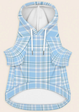 Load image into Gallery viewer, Matching Dog and Owner Hoodies: Blue Plaid
