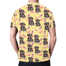 Load image into Gallery viewer, Men’s Custom Dog Photo T-Shirt: Flamingo Power
