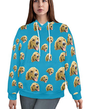 Load image into Gallery viewer, Dog Photo Personalised Hoodie Womens
