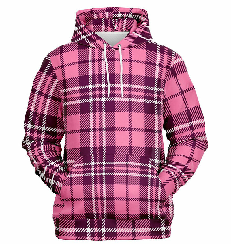 Matching Dog and Owner Hoodies - Pink Plaid