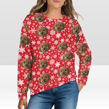 Load image into Gallery viewer, Personalised Dog Face Ugly Christmas Sweater
