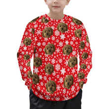 Load image into Gallery viewer, Personalised Dog Face Ugly Christmas Sweater
