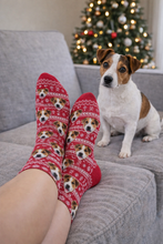 Load image into Gallery viewer, Your Dogs Face Custom Christmas Socks
