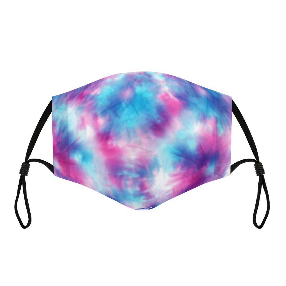 Matching Face Mask and Dog Bandana - Tie Dye