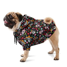 Load image into Gallery viewer, Day of the dead Dog Hoodie
