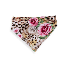 Load image into Gallery viewer, Face Mask and Dog Bandana - Leopard and Rose
