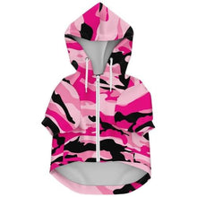 Load image into Gallery viewer, Dog Hoodie Pink Camo 
