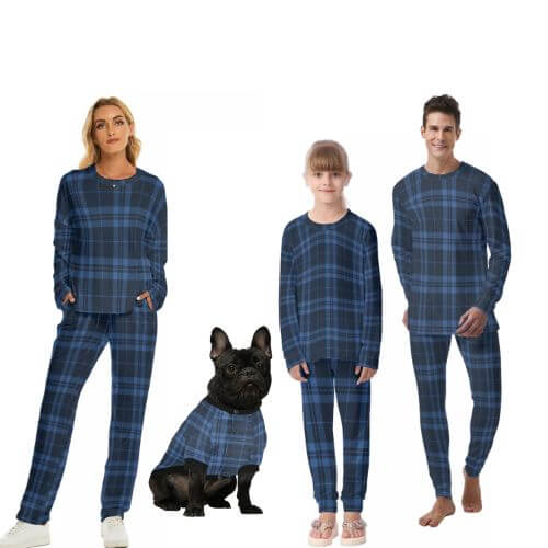 Matching Dog and Owner Pyjamas - Blue Candy