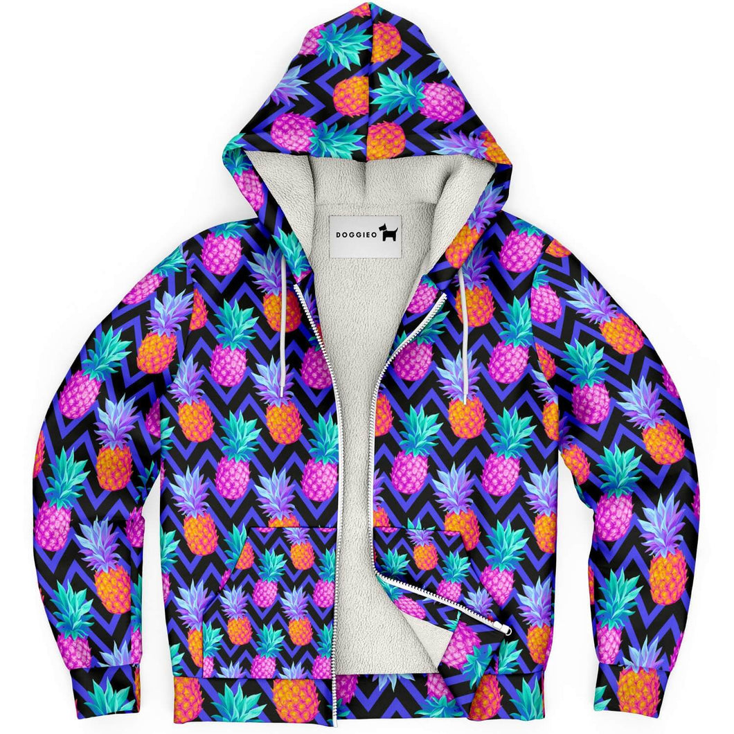 Matching Dog and Owner Hoodies - Purple Pineapple Pawty