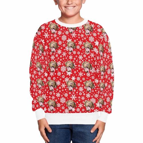 Kids Your Dogs Face Ugly Christmas Sweater