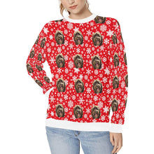 Load image into Gallery viewer, Ladies Your Dogs Face Ugly Christmas Sweater
