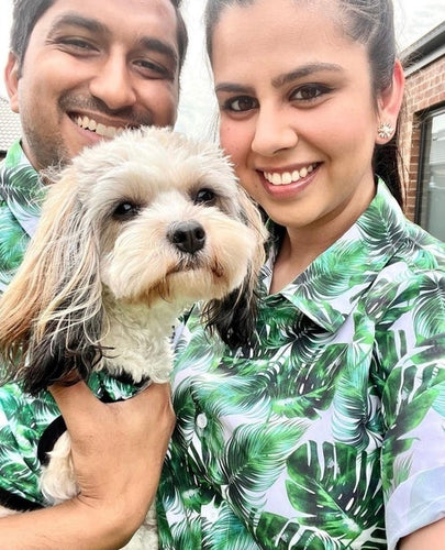 Matching Dog and Owner Shirts - Tropic Like it's Hot