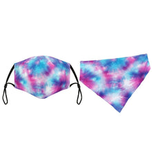 Load image into Gallery viewer, Matching Face Mask and Dog Bandana - Tie Dye
