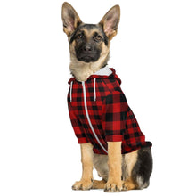 Load image into Gallery viewer, Matching Dog and Owner Zip Up Hoodie - Red Flanno
