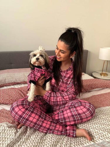 Matching Dog and Owner Pyjamas - Pink Candy