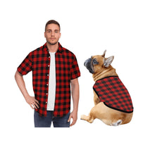 Load image into Gallery viewer, Matching Dog and Owner Shirt - Red Flannel

