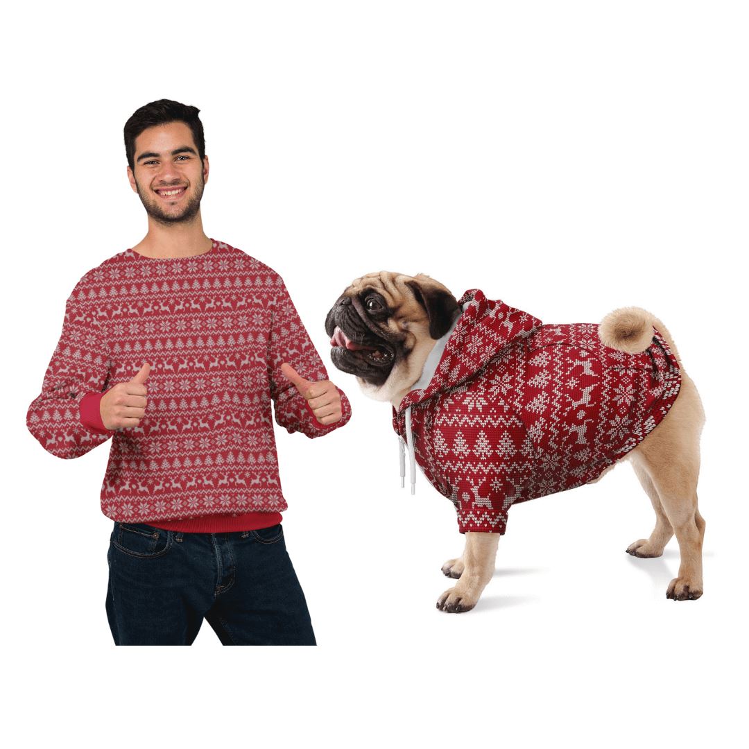 Matching dog and owner ugly christmas sweaters shop
