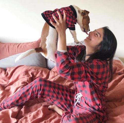 Matching Dog and Owner Pyjamas - Born to be Plaid