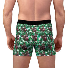 Load image into Gallery viewer, Personalised Dog Photo Boxer Shorts for Men - Tropic Like It&#39;s Hot!
