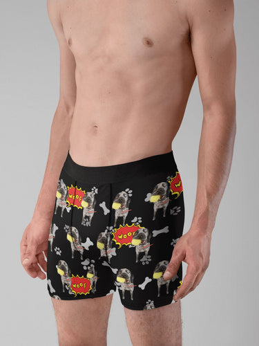 Personalised Dog Photo Boxer Shorts for Men - Classic Design