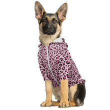 Load image into Gallery viewer, Pink Cheetah Print Dog Hoodie
